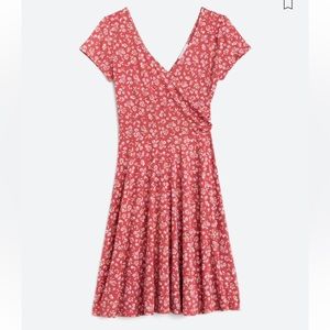 Kaileigh Amandine Faux Wrap Knit Dress | Size LP